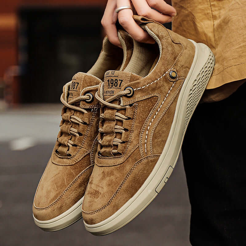 1987 Italian Suede Sneakers - stylish men's casual sneakers, comfortable and breathable, perfect for everyday wear and travel.