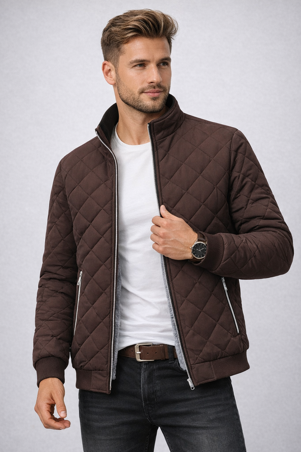 Lässige Herrenjacke – Moderner urbaner Alltagsstil