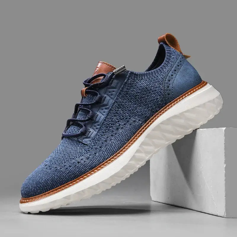 Oxford Ridge Mesh Sneakers for men, stylish and comfortable everyday wear. Lightweight, breathable, perfect for casual outfits and travel.