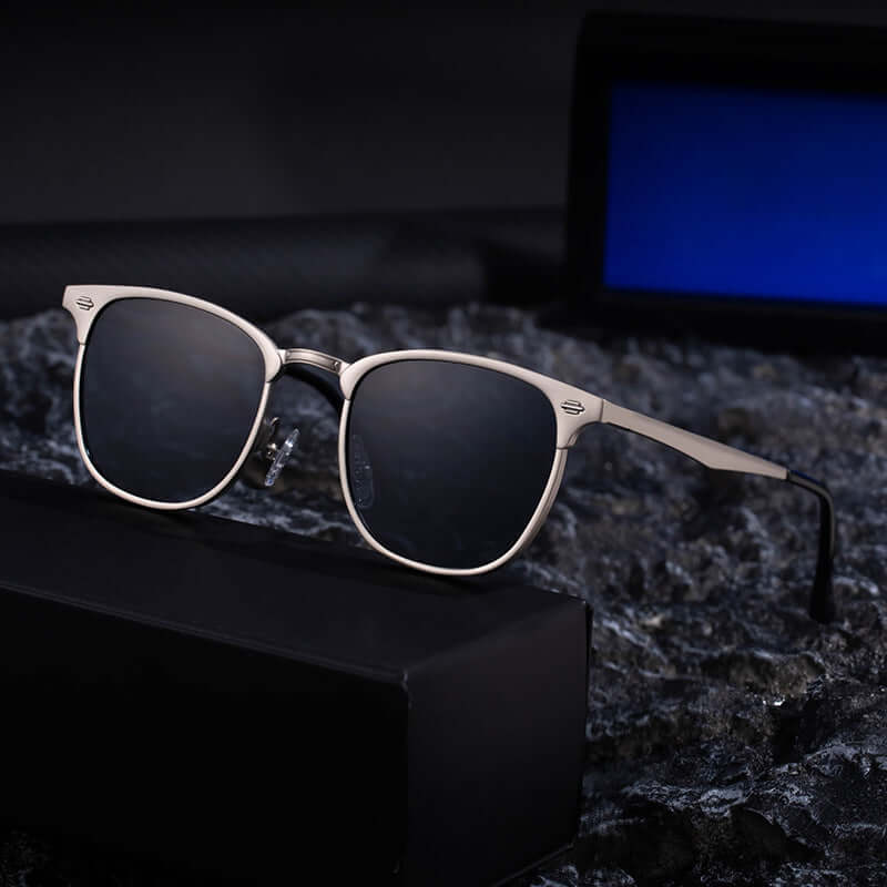 Sartori Shades polarised sunglasses for men with a sleek metal frame and UV400 lenses, perfect for modern style and daily wear.