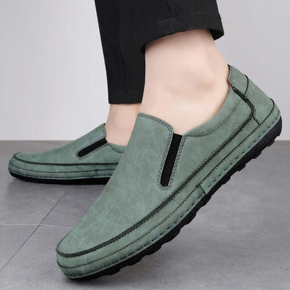 Alvero Genuine Leather Loafers, premium slip-on with orthopedic comfort, perfect for formal style and luxury men's fashion.
