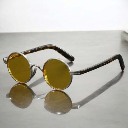 Bellini Shades - UV protection men's polarized sunglasses with sleek metal frames, tortoiseshell arms, perfect for driving and outdoor activities.
