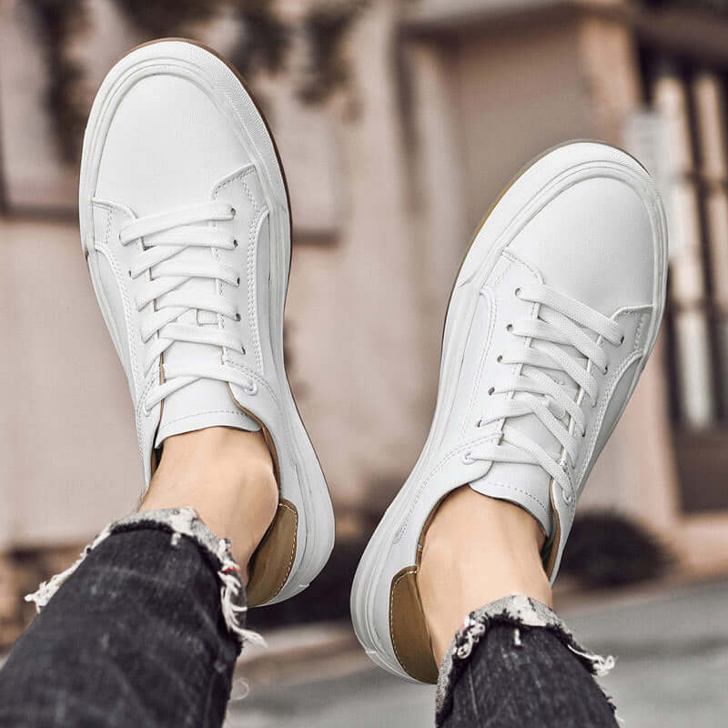 Bergamo Leather Sneakers - stylish men's casual sneakers, comfortable for everyday wear, perfect for walking, travel, and modern style.