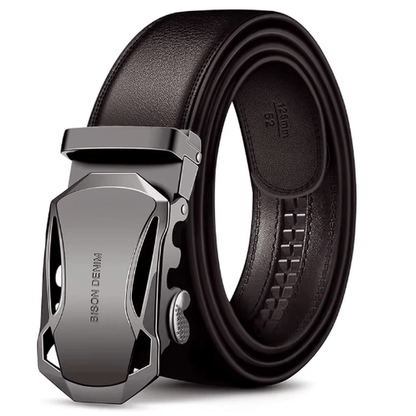 Brent Genuine Leather Belt – Classic Men’s Dress & Casual Belt, premium men's leather belt with durable buckle, versatile for all occasions.
