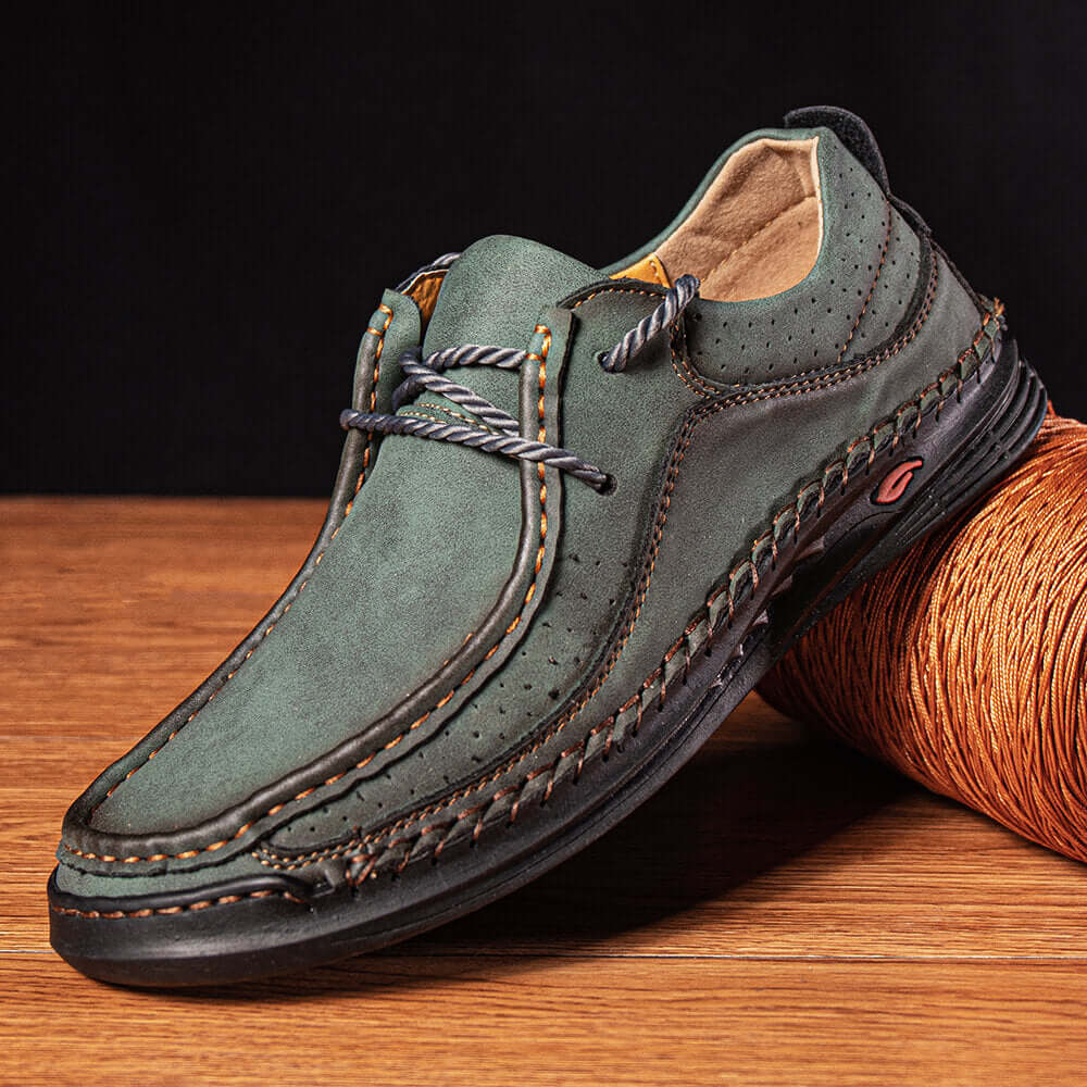 Dante Leather Loafers - Premium slip-on men's leather loafers with cushioned comfort and formal style, ideal for casual and semi-formal outfits.
