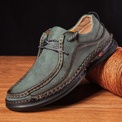 Dante Leather Loafers - Premium slip-on men's leather loafers with cushioned comfort and formal style, ideal for casual and semi-formal outfits.