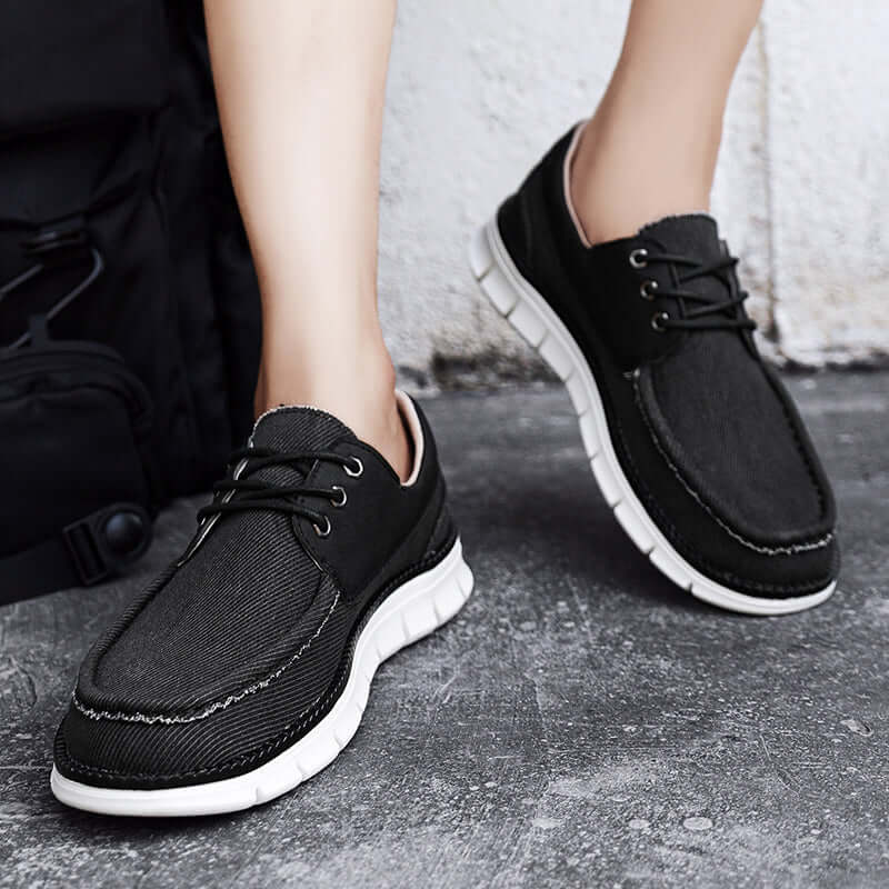 Denton Slip-On Sneakers: men's casual, lightweight, breathable; ideal for everyday wear, walking, travel; comfortable and stylish design.