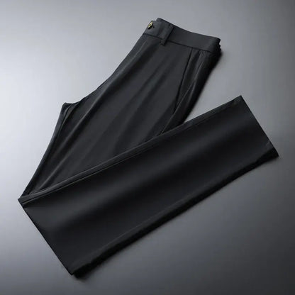 The Everyday Pants - men's casual trousers made from breathable ice silk, offering a flexible fit and modern style for work, casual wear, and travel.