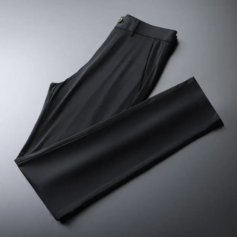 The Everyday Pants - men's casual trousers made from breathable ice silk, offering a flexible fit and modern style for work, casual wear, and travel.