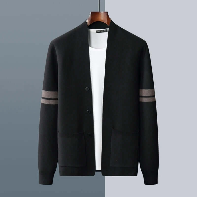 Giancarlo Cardigan - men's winter sweater, warm and cozy knitted design, soft merino wool blend, perfect for layering and everyday winter wear.