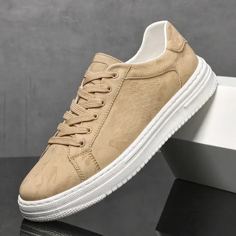 Pavia Geometric Sneakers - stylish casual sneakers for men with breathable materials, cushioned orthopedic insole, perfect for everyday wear.