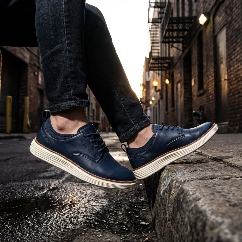 Ruvano Leather Sneakers for men, casual and stylish, perfect for daily use, walking, and travel, offering ultimate comfort and versatility.
