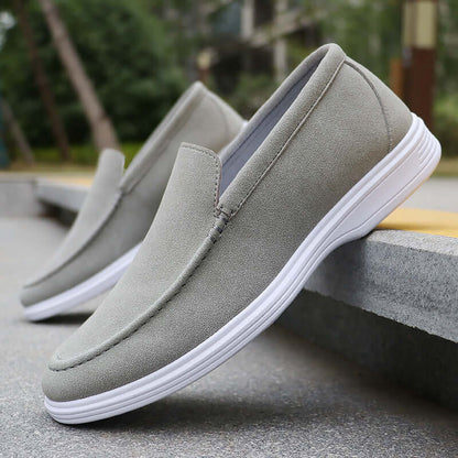 Elegant Salento Suede Loafers showcasing premium craftsmanship and slip-on comfort, ideal for men's formal occasions and casual outings.