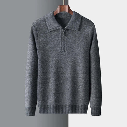 Sinclair Sweater for men, warm and soft knitted winter sweater made from 100% natural wool, ideal for layering and winter style.