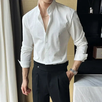 Sterling Dress Shirt - Soft breathable fabric, stylish men's shirt ideal for casual outings, work, and social occasions. Modern and versatile.