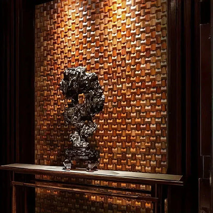 Massivholz 3D Mosaikplatte Premium ✅(30 x 30 cm)