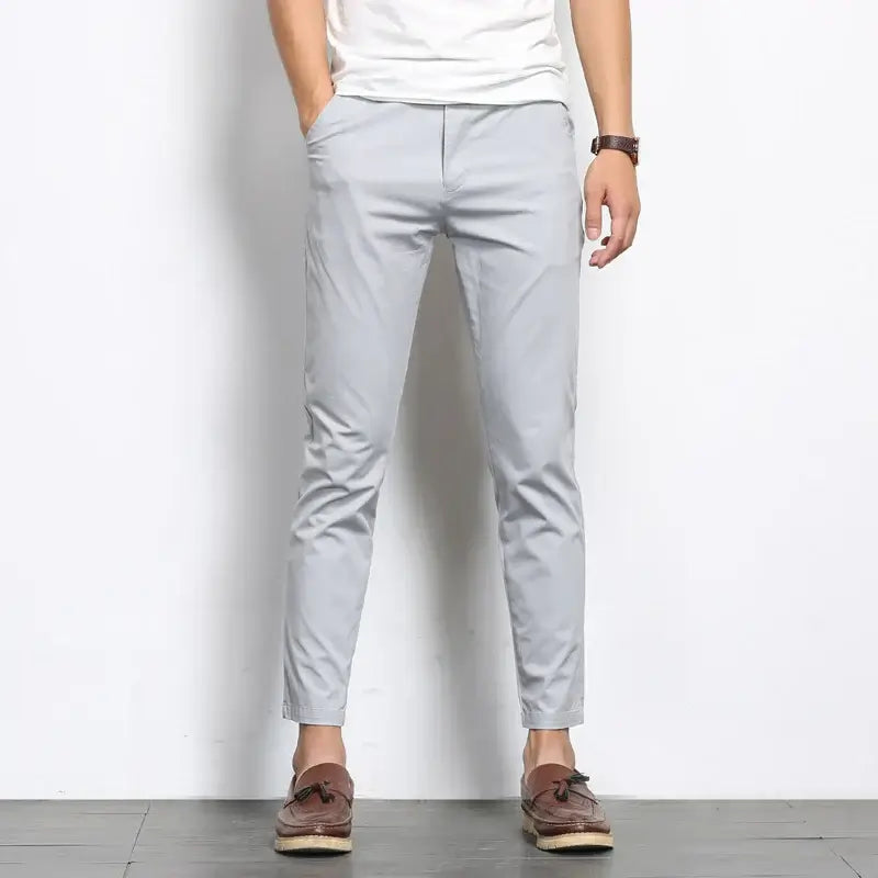 Wexford Slim-Fit Pants showcasing modern, comfortable men's casual pants with breathable fabric and versatile, stylish fit.